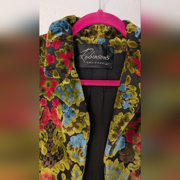 Amazing Vintage 1960s/50s Psychedelic Tapestry Cropped Jacket - Picture 2 of 13